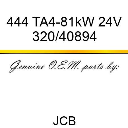 444 TA4-81kW 24V 320/40894