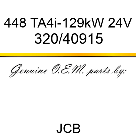 448 TA4i-129kW 24V 320/40915