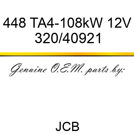 448 TA4-108kW 12V 320/40921