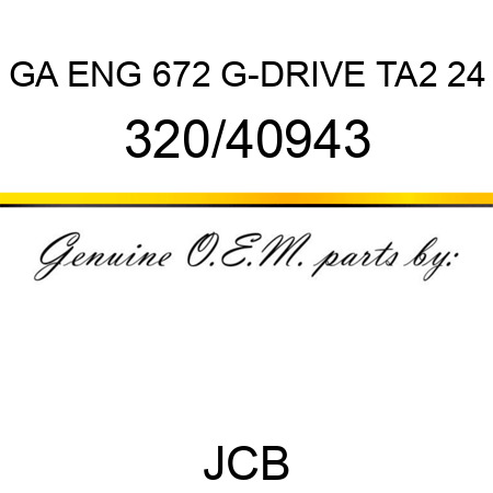 GA ENG 672 G-DRIVE TA2 24 320/40943
