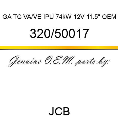 GA TC VA/VE IPU 74kW 12V 11.5