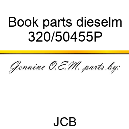 Book parts dieselm 320/50455P