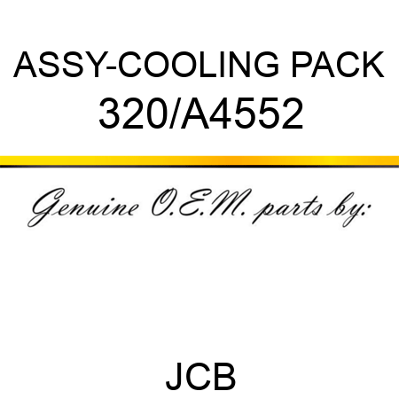 ASSY-COOLING PACK 320/A4552
