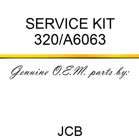 SERVICE KIT 320/A6063