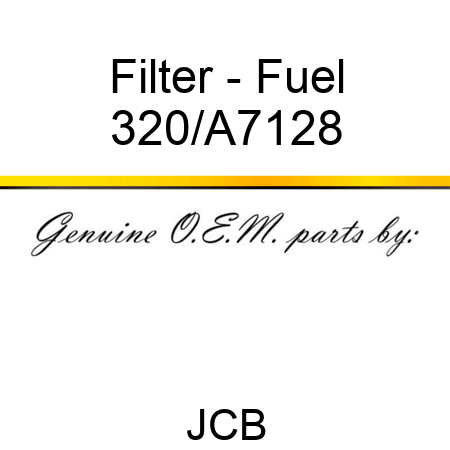 Filter - Fuel 320/A7128
