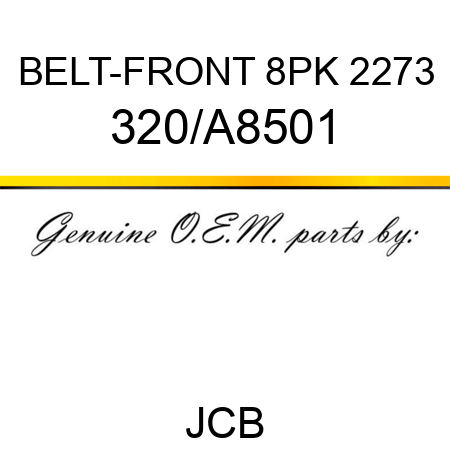 BELT-FRONT 8PK 2273 320/A8501