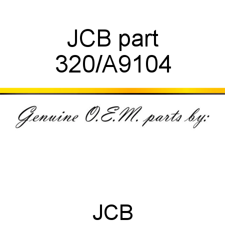 JCB part 320/A9104