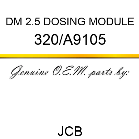 DM 2.5 DOSING MODULE 320/A9105