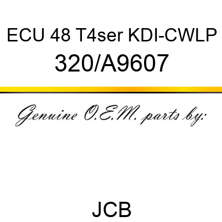 ECU 48 T4ser KDI-CWLP 320/A9607