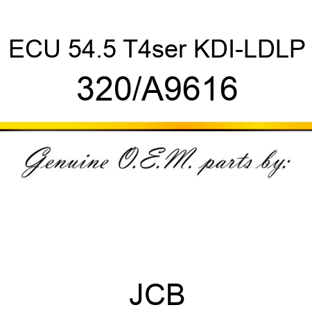 ECU 54.5 T4ser KDI-LDLP 320/A9616