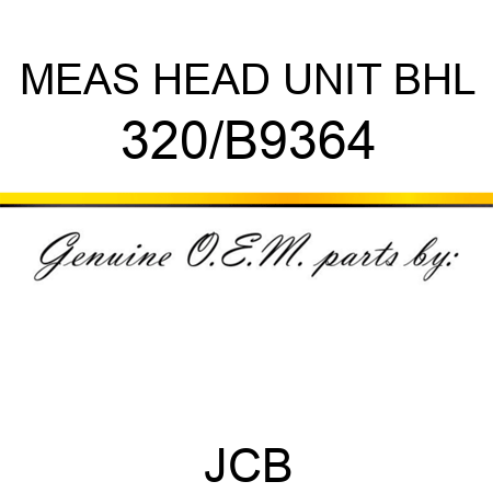 MEAS HEAD UNIT BHL 320/B9364
