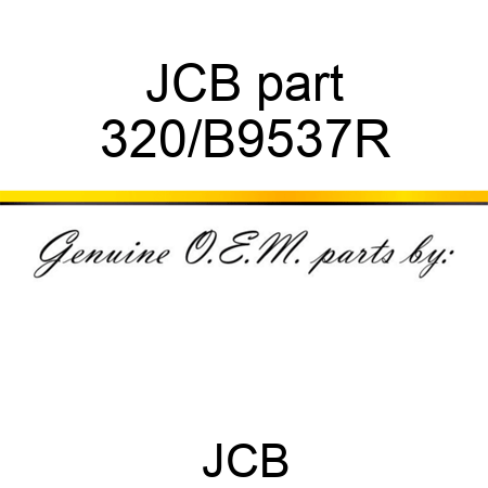 JCB part 320/B9537R