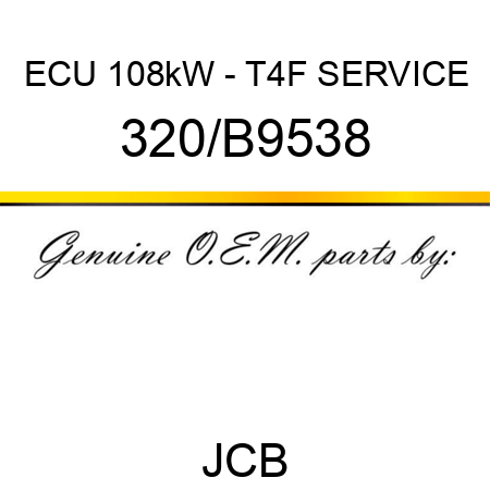 ECU 108kW - T4F SERVICE 320/B9538