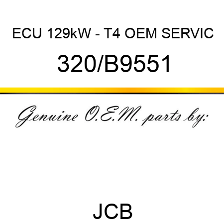 ECU 129kW - T4 OEM SERVIC 320/B9551