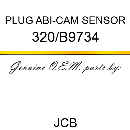 PLUG ABI-CAM SENSOR 320/B9734