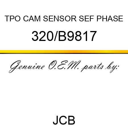 TPO CAM SENSOR SEF PHASE 320/B9817