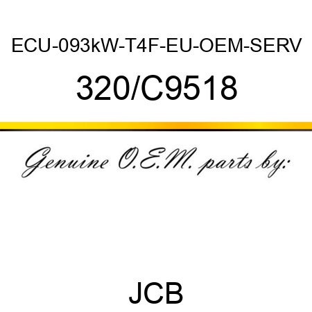 ECU-093kW-T4F-EU-OEM-SERV 320/C9518