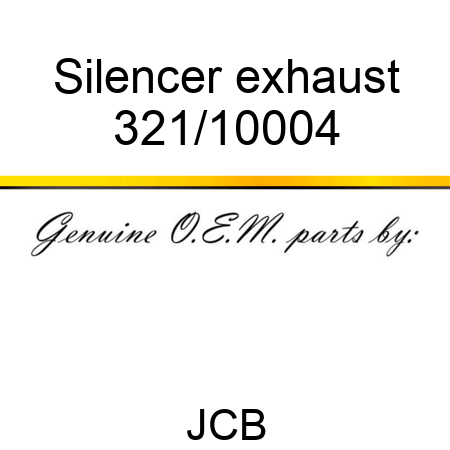 Silencer exhaust 321/10004