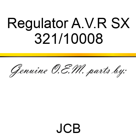 Regulator A.V.R SX 321/10008