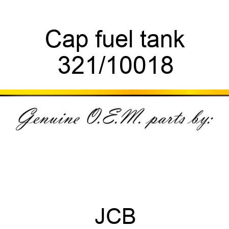 Cap fuel tank 321/10018