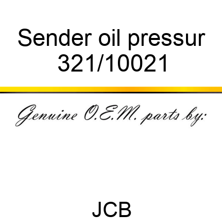 Sender oil pressur 321/10021