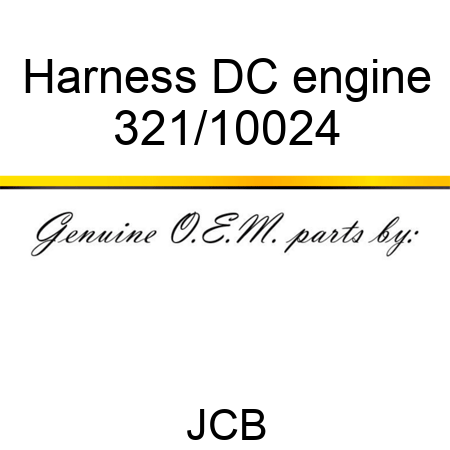 Harness DC engine 321/10024