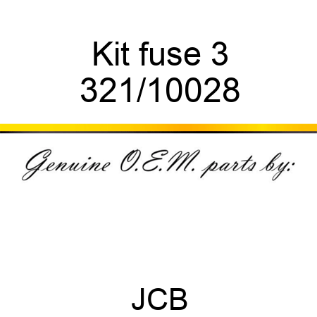 Kit fuse 3 321/10028