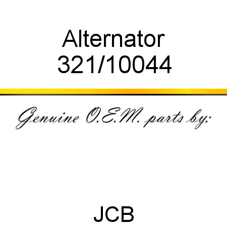 Alternator 321/10044