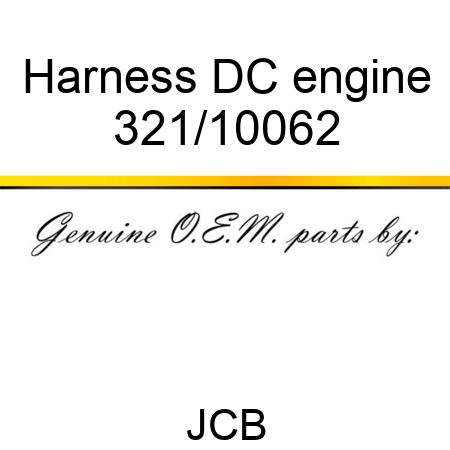 Harness DC engine 321/10062