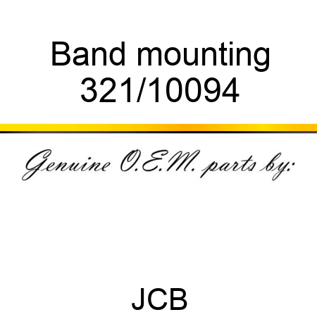 Band mounting 321/10094