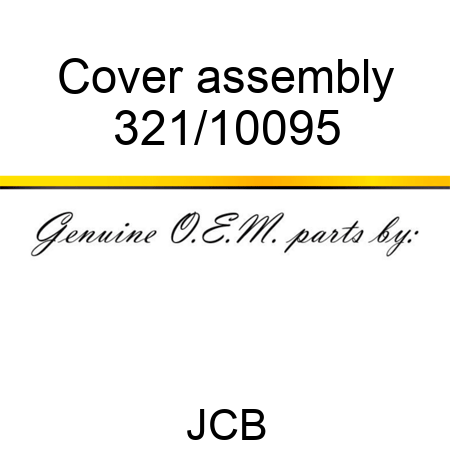Cover assembly 321/10095