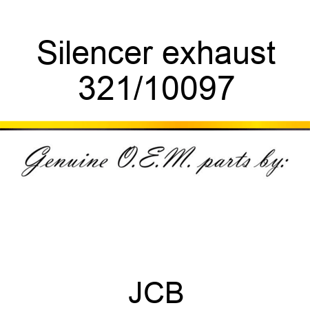 Silencer exhaust 321/10097