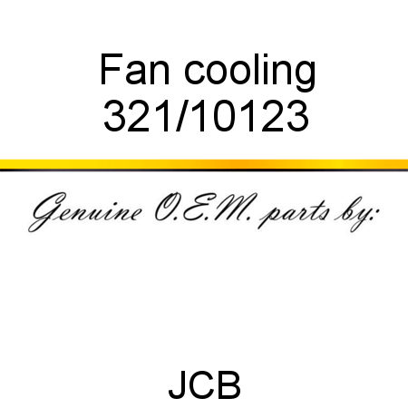 Fan cooling 321/10123