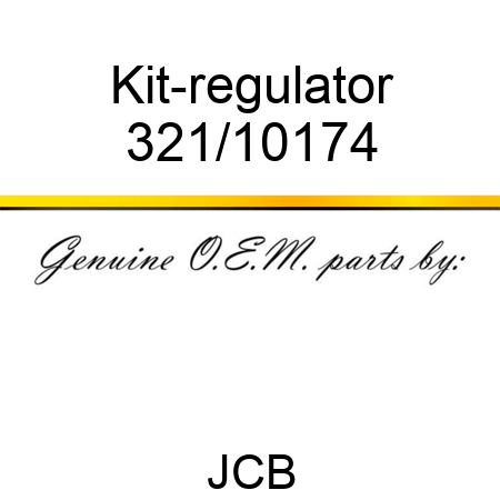 Kit-regulator 321/10174