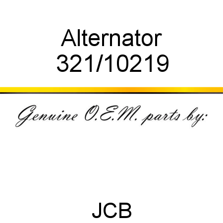 Alternator 321/10219