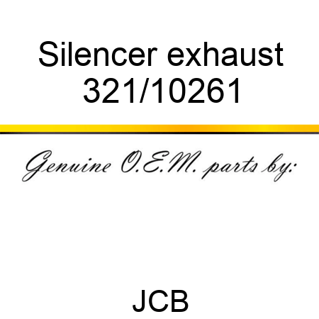 Silencer exhaust 321/10261