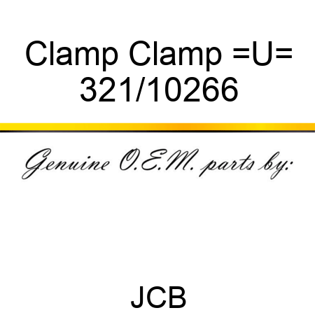 Clamp Clamp _U_ 321/10266