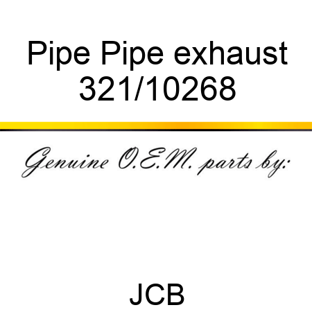 Pipe Pipe exhaust 321/10268