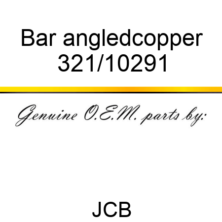 Bar angled,copper 321/10291
