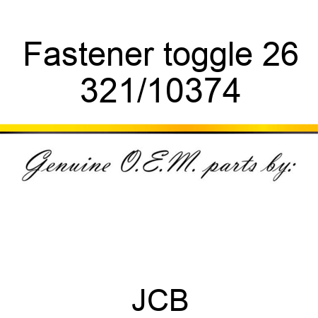 Fastener toggle 26 321/10374