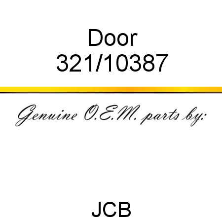 Door 321/10387