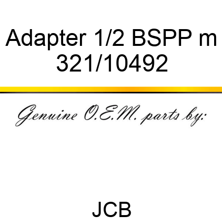 Adapter 1/2 BSPP m 321/10492