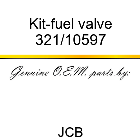 Kit-fuel valve 321/10597
