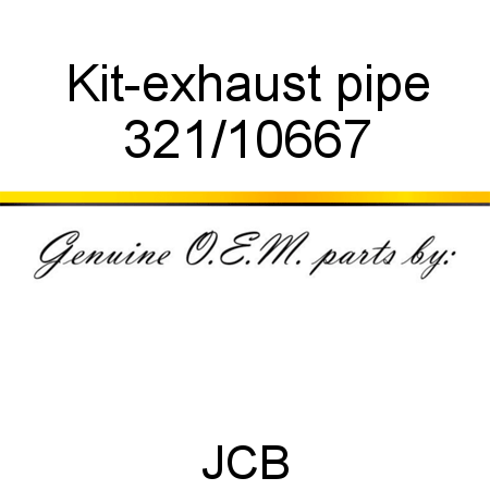 Kit-exhaust pipe 321/10667