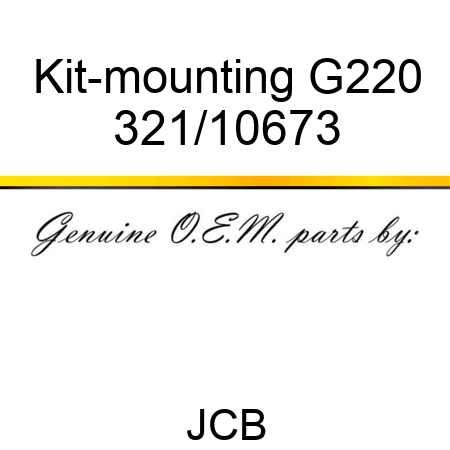 Kit-mounting G220 321/10673