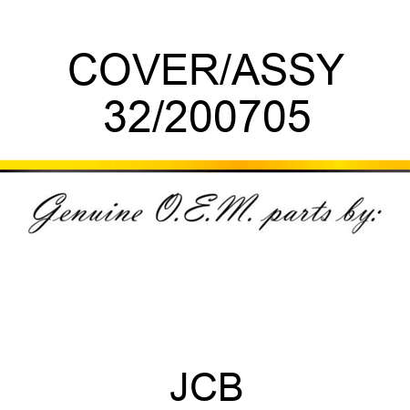 COVER/ASSY 32/200705