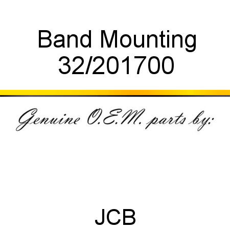 Band, Mounting 32/201700