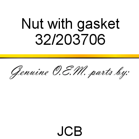 Nut, with gasket 32/203706
