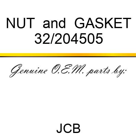 NUT & GASKET 32/204505