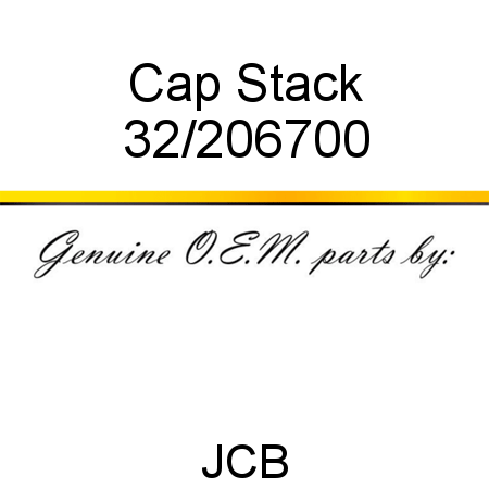 Cap, Stack 32/206700